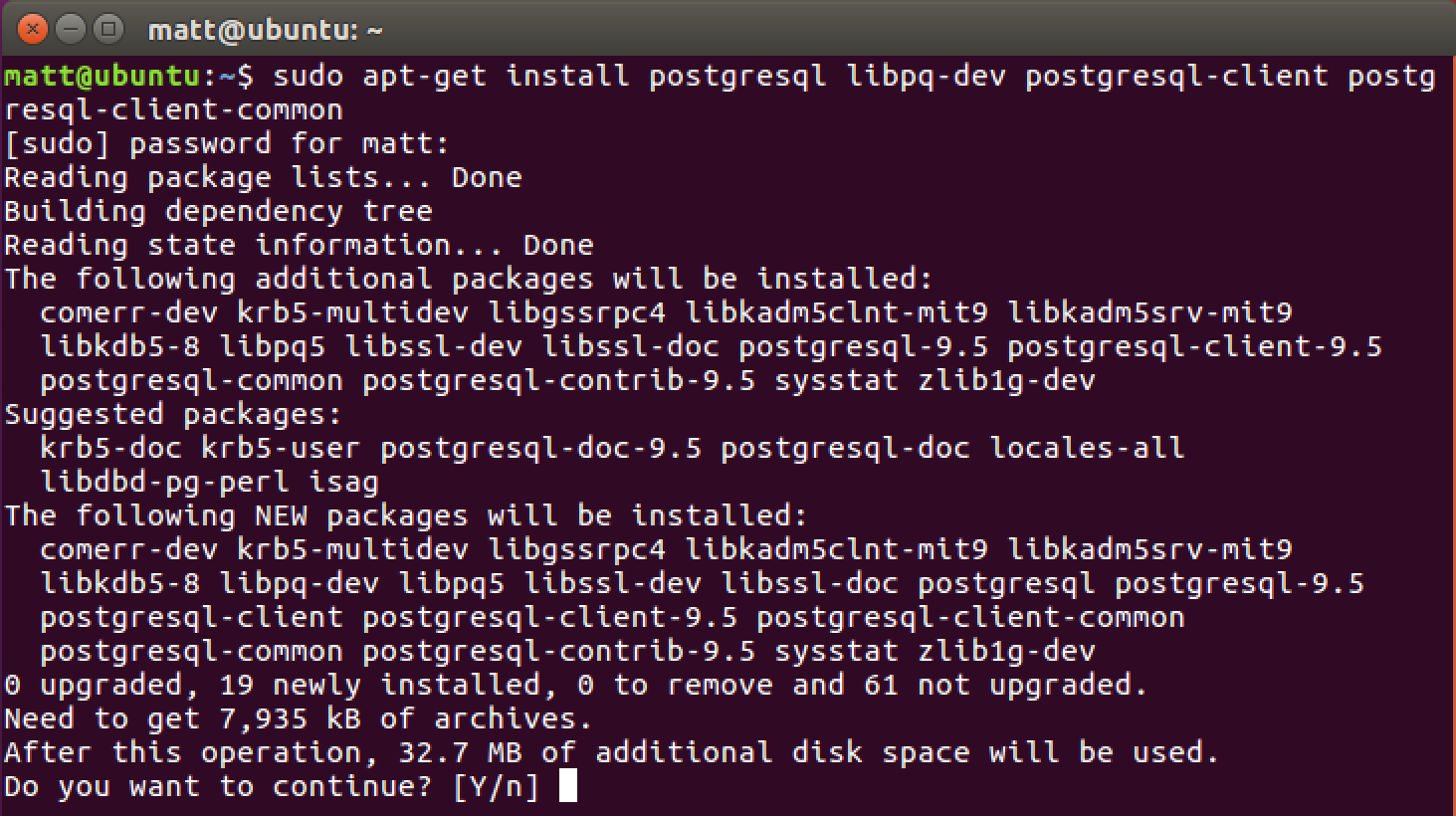 Установка postgresql в ubuntu - losst