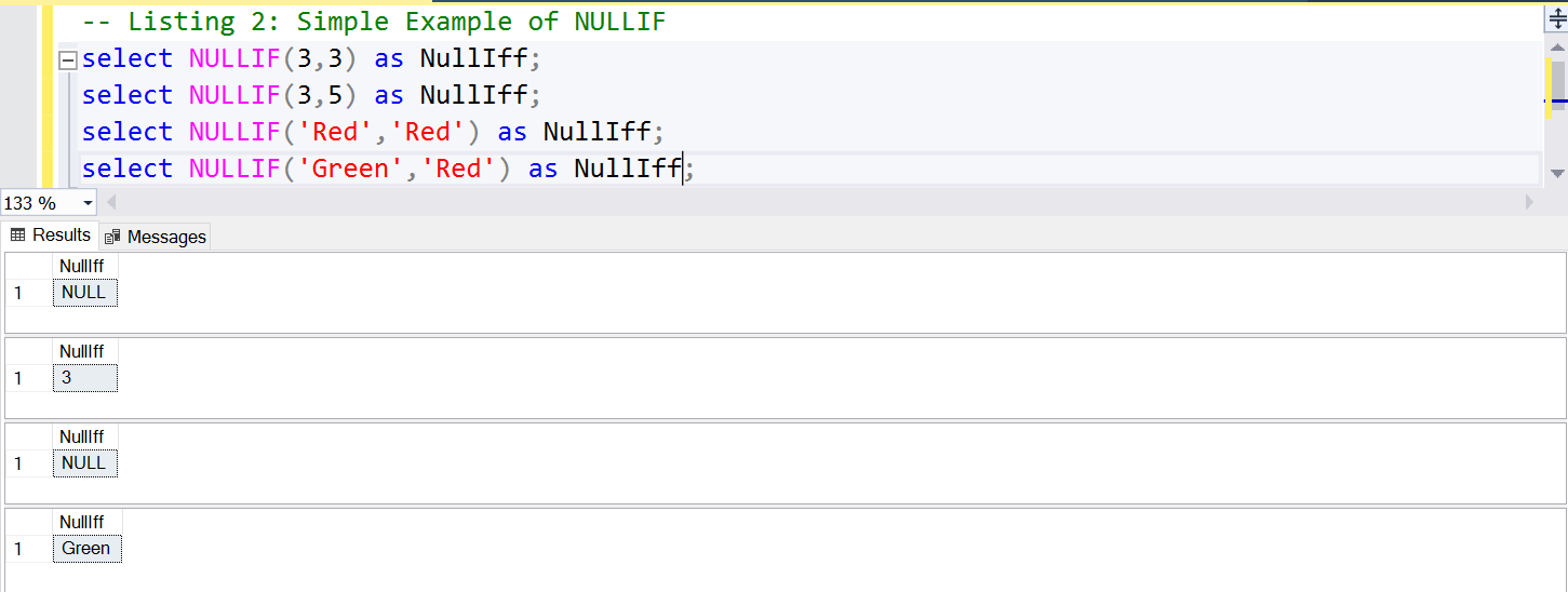Mysql ifnull() function