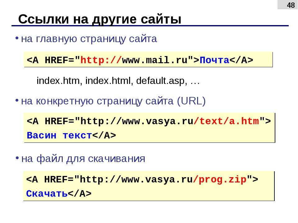 Ссылки html: как сделать ссылку в html