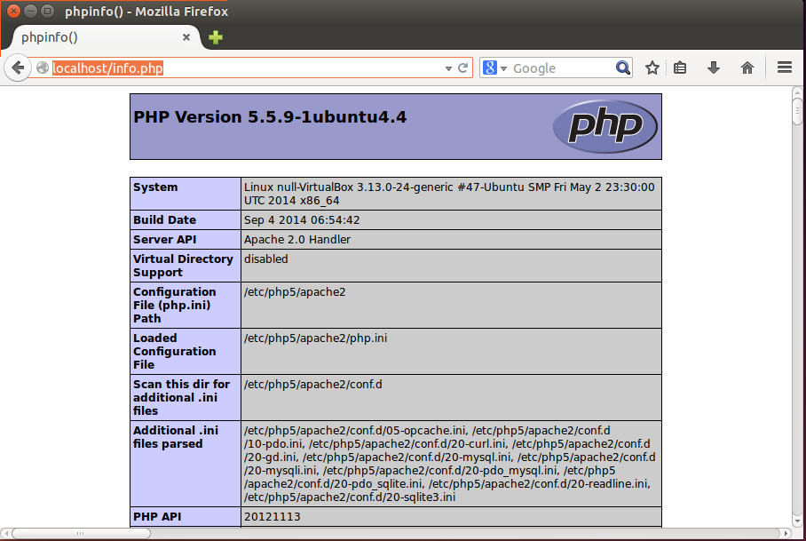 Установка apache, php, mysql, phpmyadmin в ubuntu linux. linux статьи.
