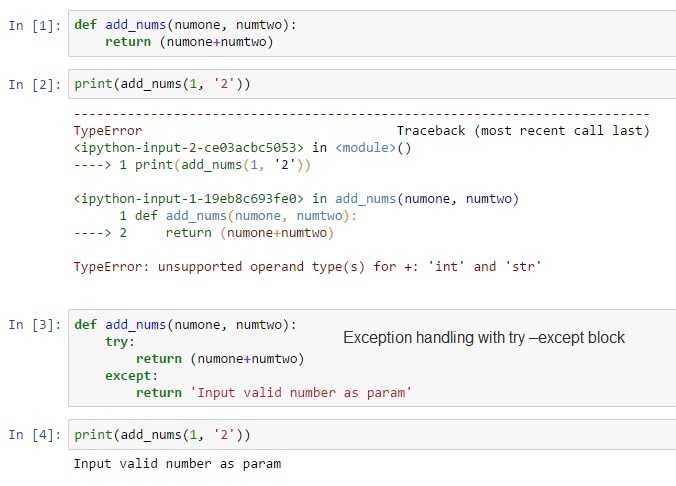 Обработка исключений python - пример конструкций try except else и raise