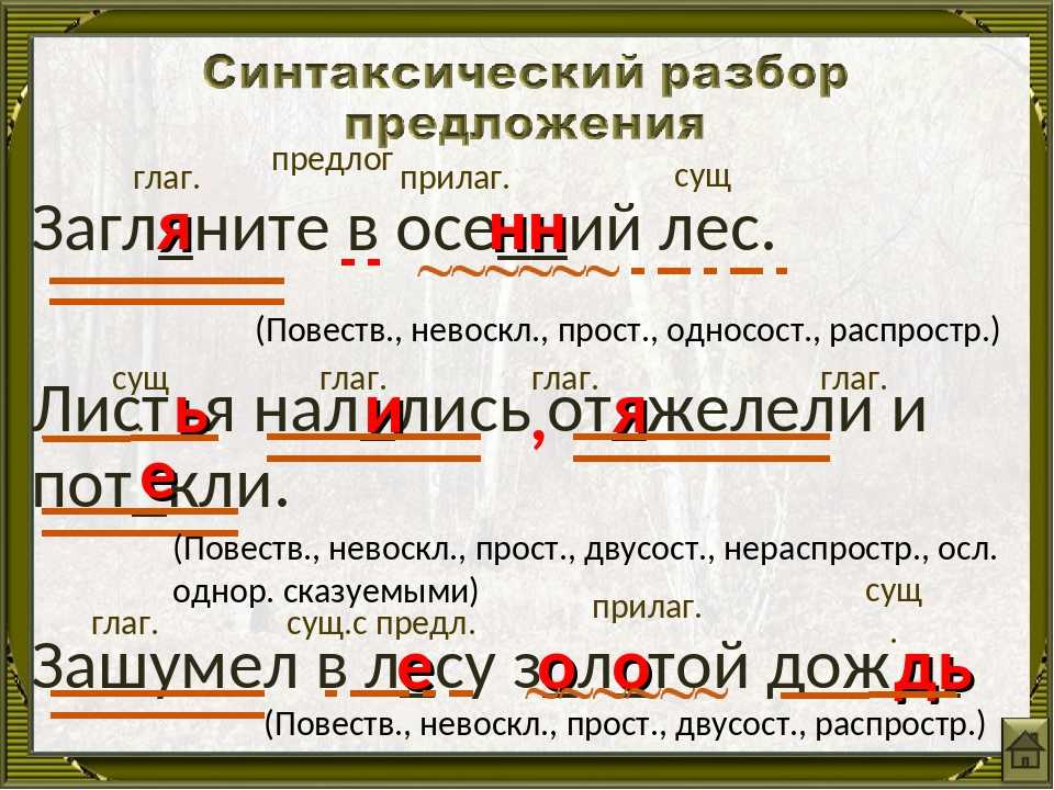 Синтаксический разбор по русскому языку сделать