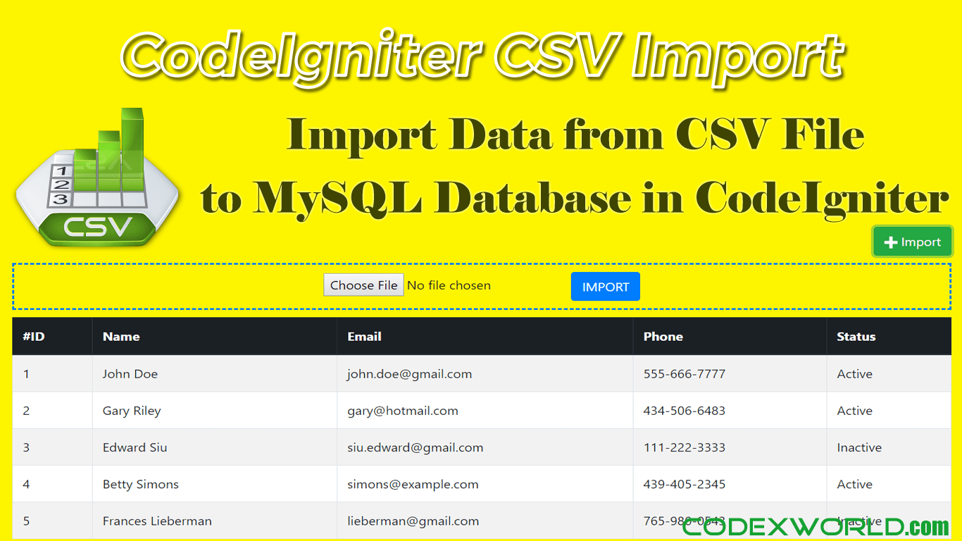 Импорт csv-файла в таблицу mysql | mysql