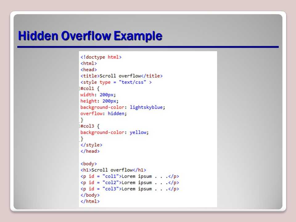 Html overflow. ОВЕРФЛОУ CSS. Overflow hidden. Overflow hidden CSS примеры. Overflow hidden css