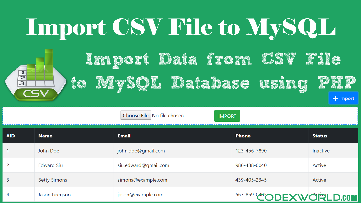 В статье рассказывается, как импортировать данные из CSV-файла в таблицу MySQL с помощью оператора LOAD DATA INFILE, а также с помощью приложения MySQL Workbench
