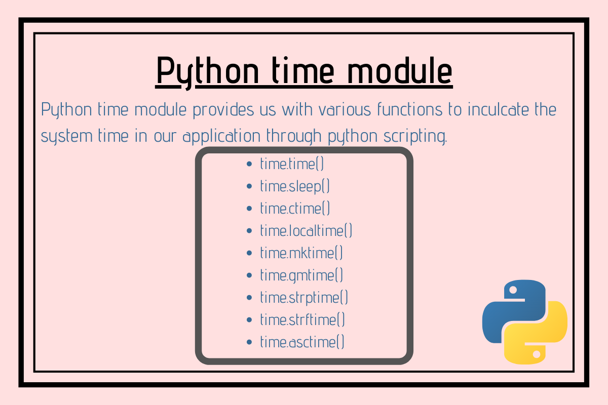 Модуль time python - документация по языку программирования python