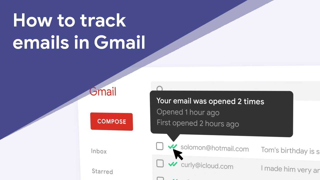 Как узнать прочитал ли получатель письмо, отправленное с gmail - malinalimе