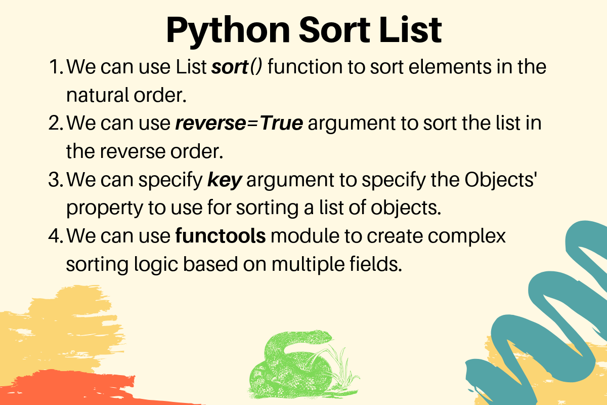 Метод list sort() в python