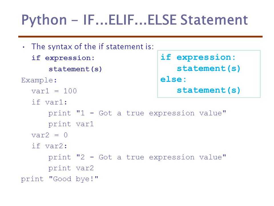 Python if else, if elif else statements explained with examples
