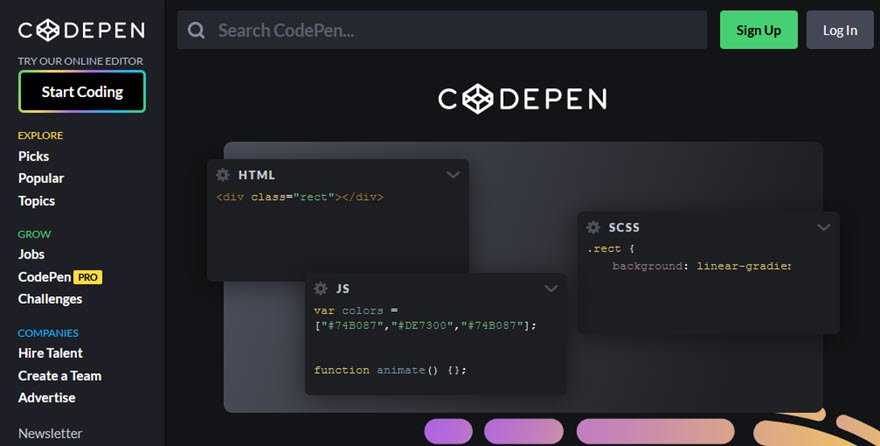 Codpen. CODEPEN html коды. CODEPEN проекты. Красивые темы для vs code.