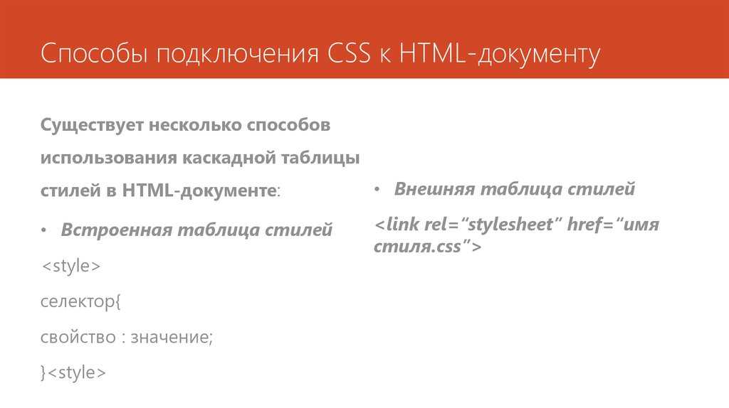 Как подключить css в html документ - программирование с нуля