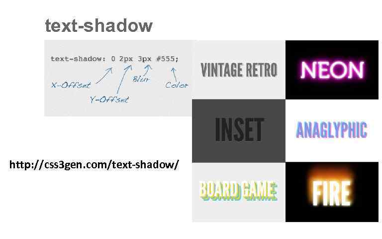 Css text shadow